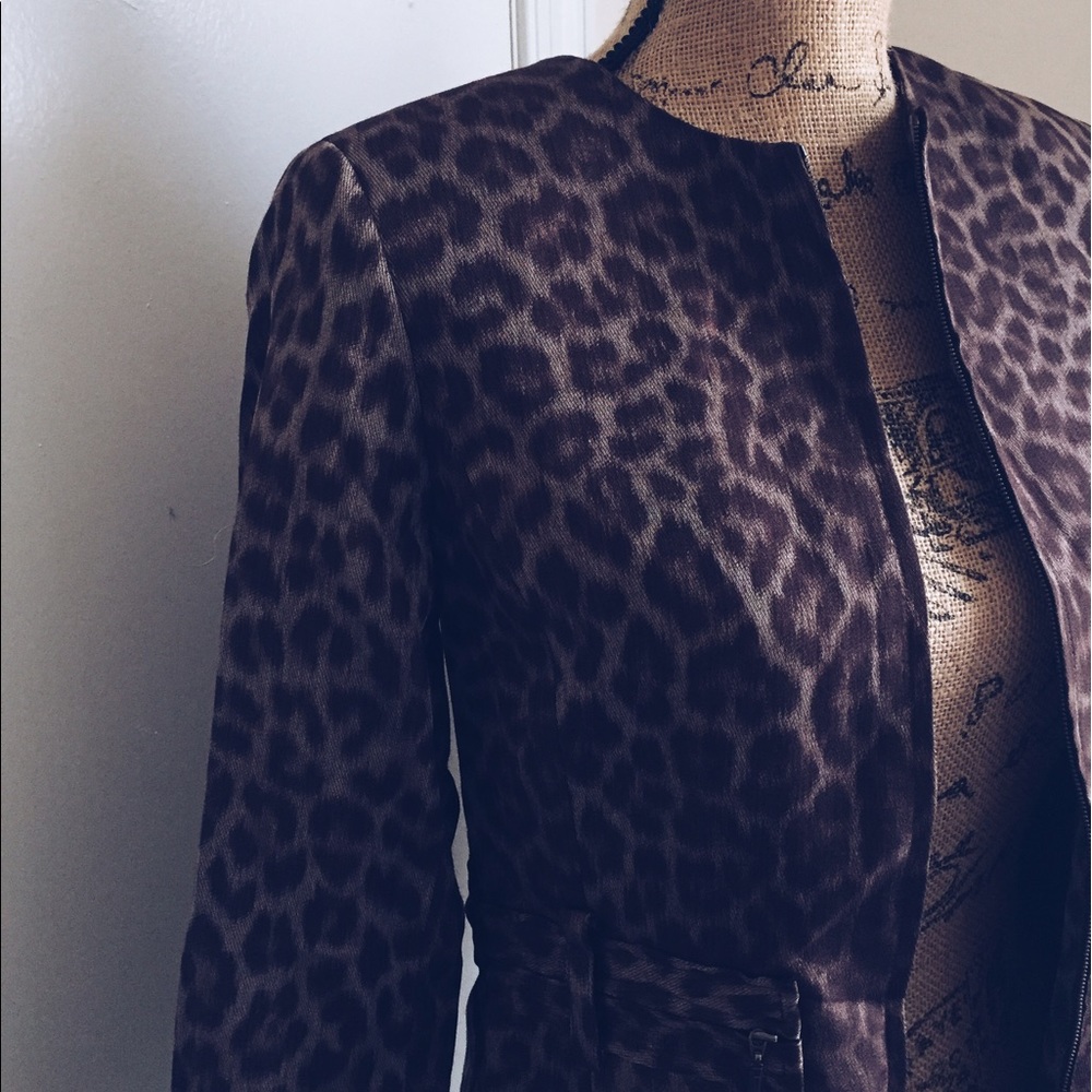 Brown Cheetah blazer
