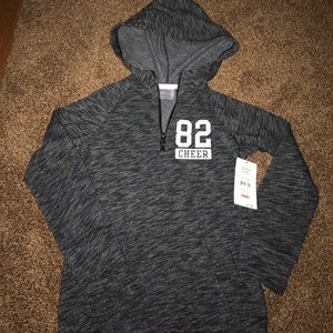 Danskin Now little girl half zip sweat shirt