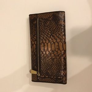 Snake skin Brahmin wallet