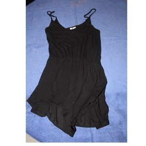 Super cute black romper.