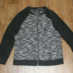 Black and white bomber