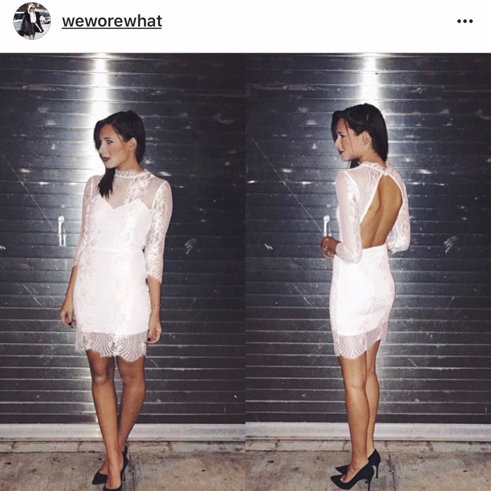 For Love and Lemons White Lace dress