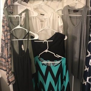 BUNDLE! 2 tanks 2 dresses 2 shirts 1 pant