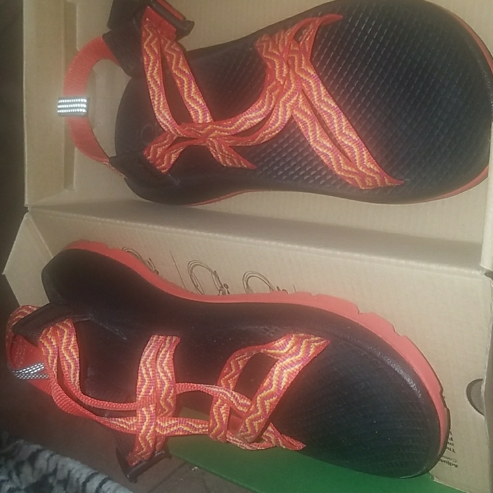 Chacos worn once, fits adult 6