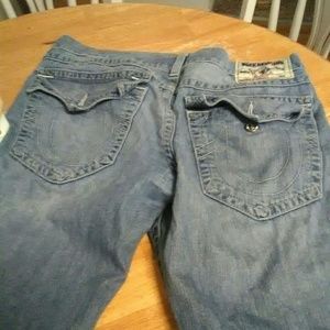 Blue ripped true religions