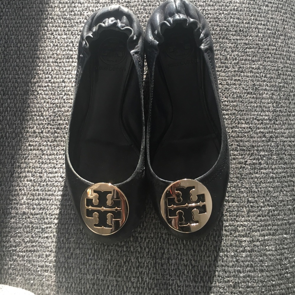 Black Tory Burch Flats - used