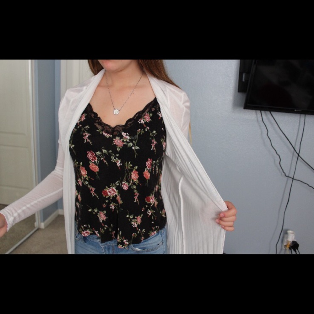 Sheer cardigan