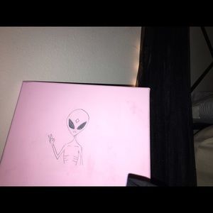 Alien Painting in pastel pink