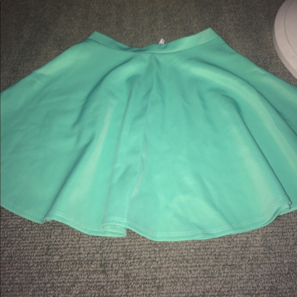 Mint Green Skater Skirt