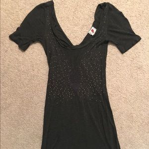 Free people long tunic/dress. Grey in color