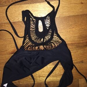 High neck bikini top