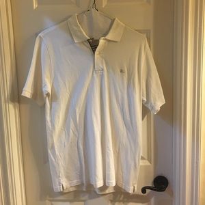 White medium classic fit Burberry polo