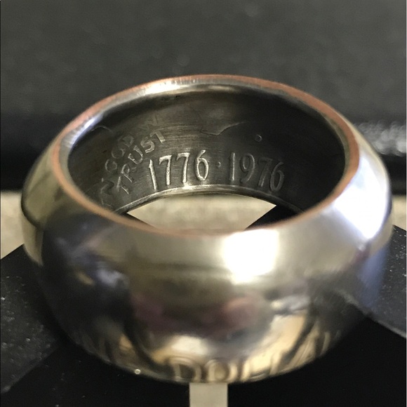 US Eisenhower Dollar coin ring - Picture 2 of 2