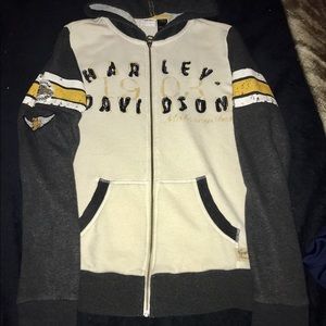 Women's Large Harley Davidson Zipup Hoodie