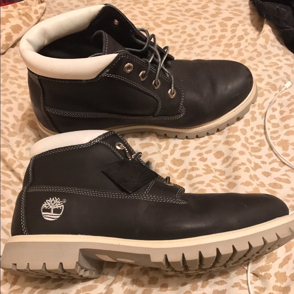 Black Timberlands size 12