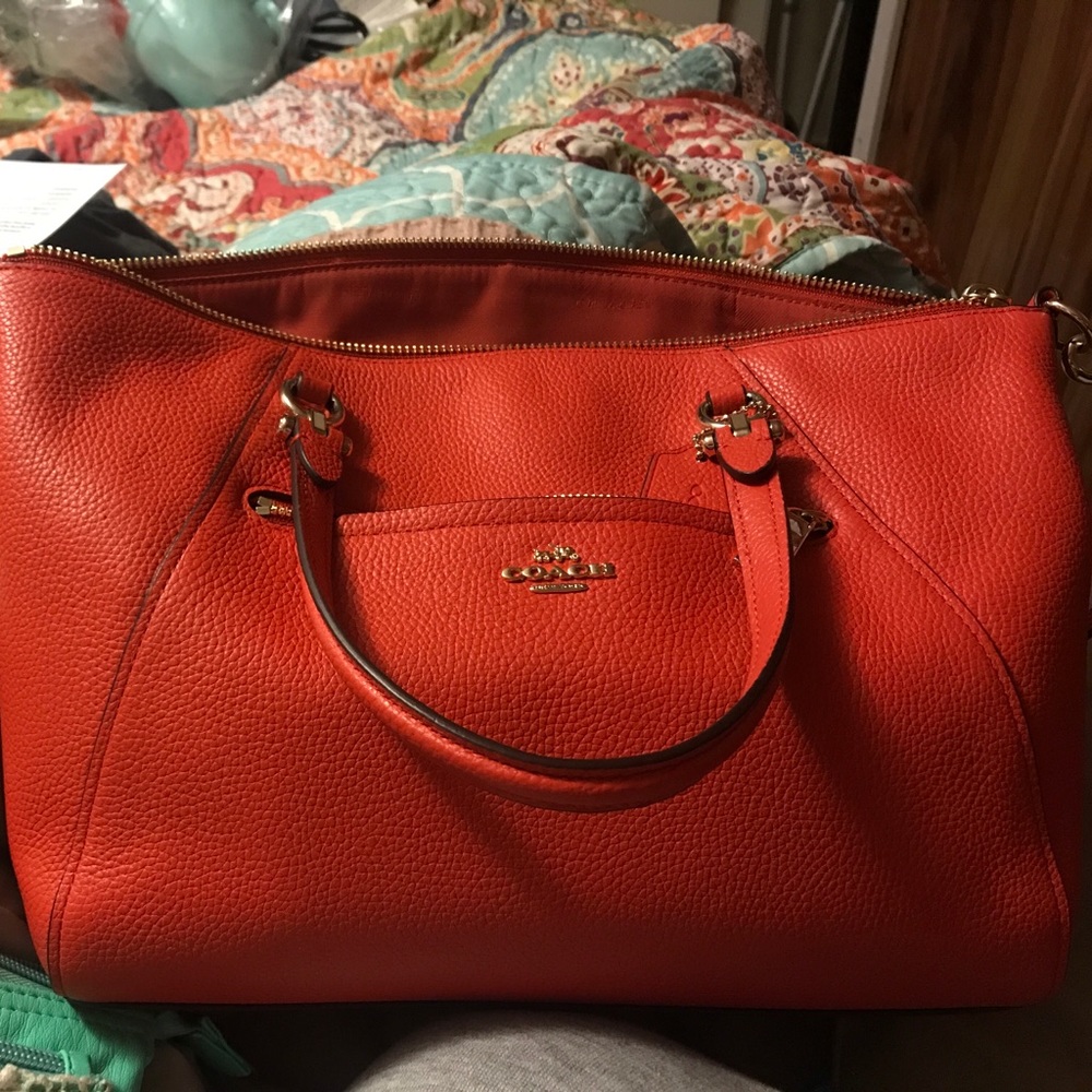 Coach satchel orange