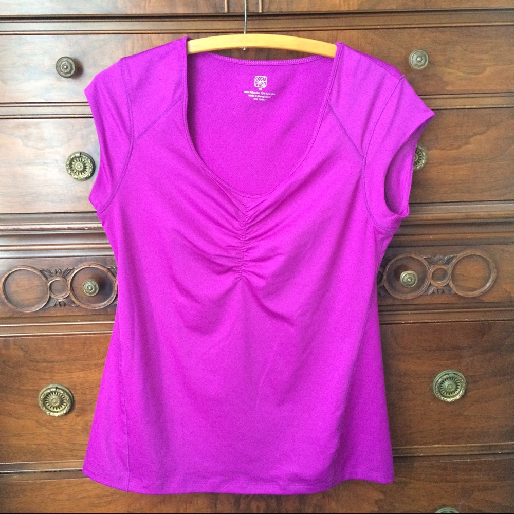 Yoga Purple Stretch Top