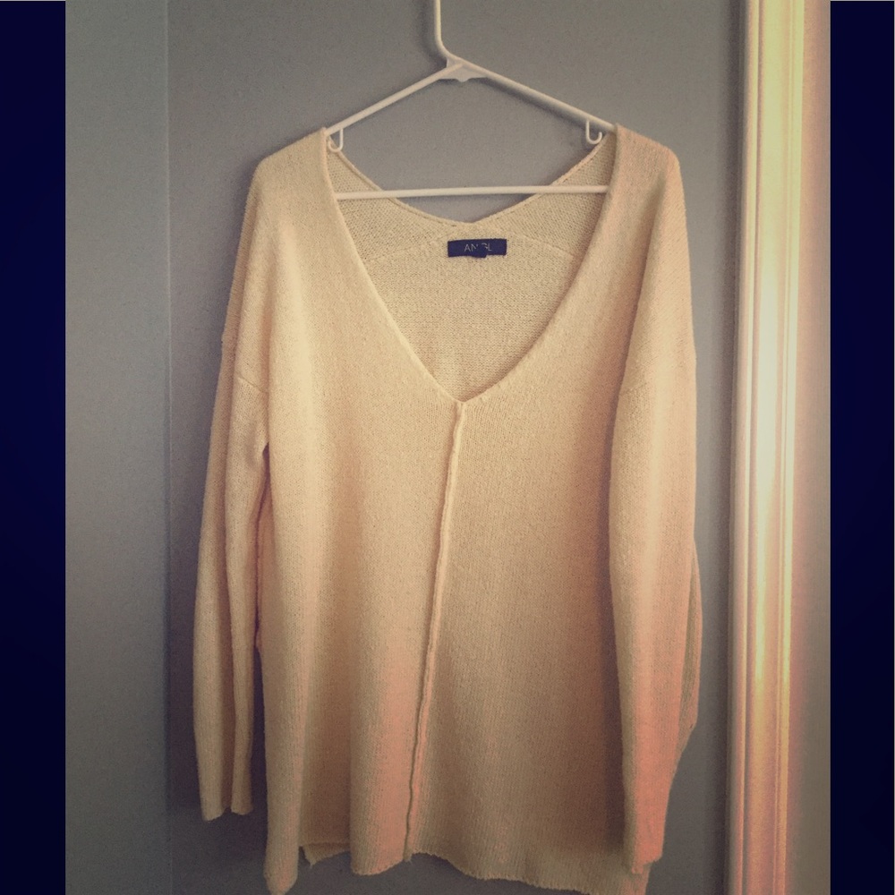 ANGL ivory long sleeve sweater