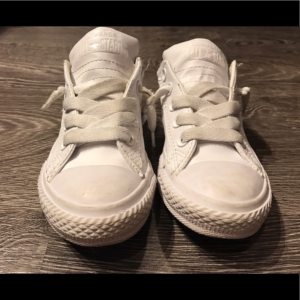 White leather converse