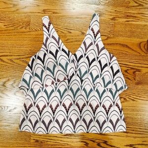 Nordstrom Pink Patterned Chelsea Tank