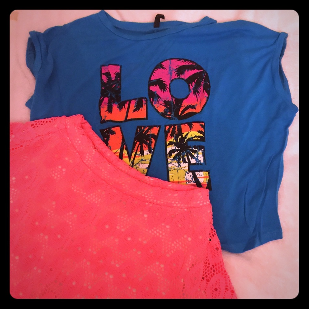 Girls fun, tropical shirt