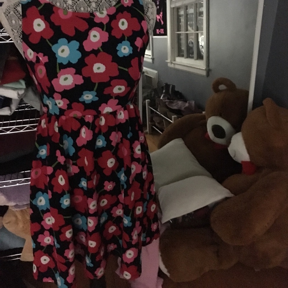 Trendy open back Floral Dress
