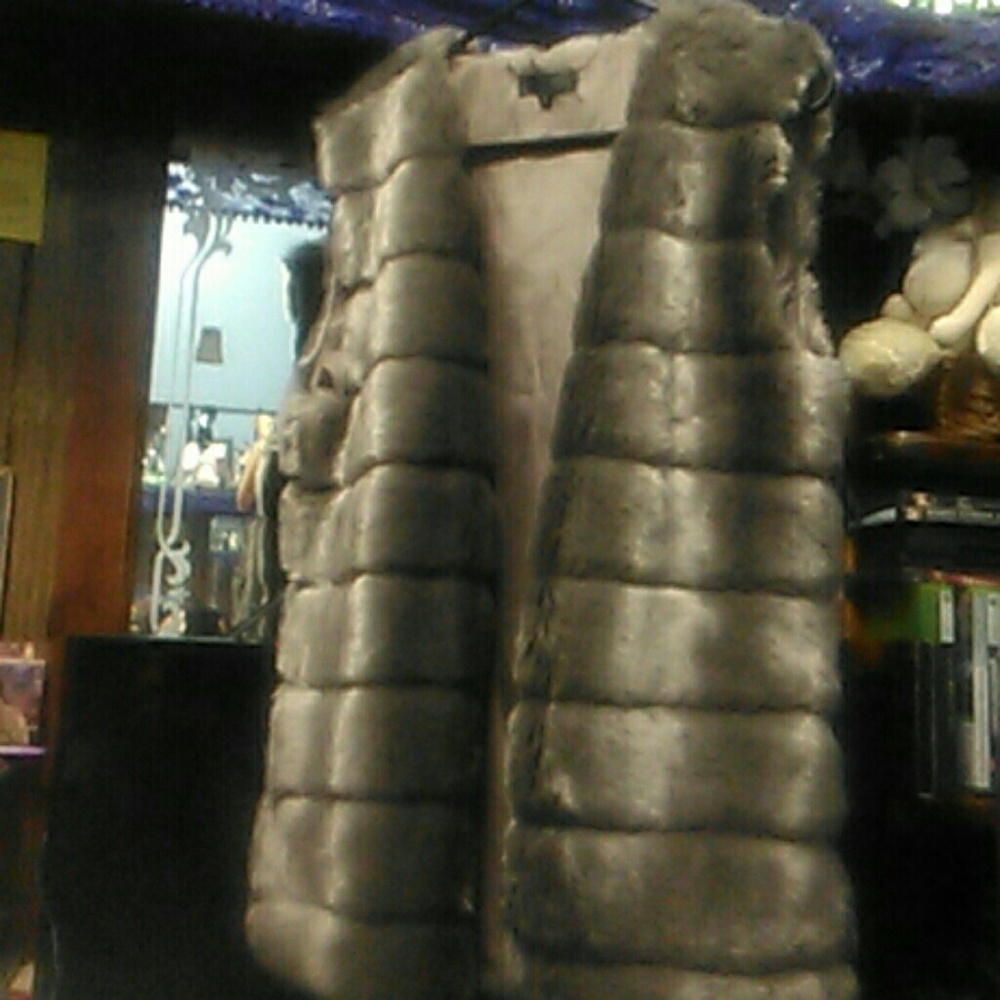 Faux fur vest