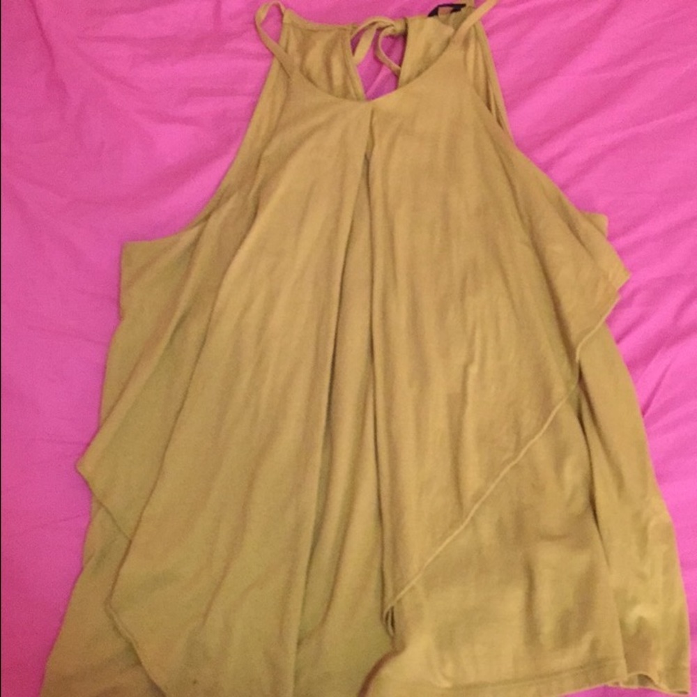 Ann Taylor Asymmetric Halter Tank