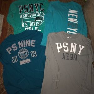 Aeropostale boys long sleeve shirt bundle