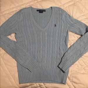 Ralph Lauren Sport light blue sweater size M