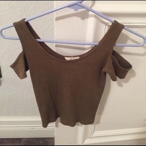 Pacsun off the shoulder crop top