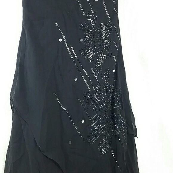 NWT! BCBGMaxAzria beaded sequin halter dress - Picture 5 of 9