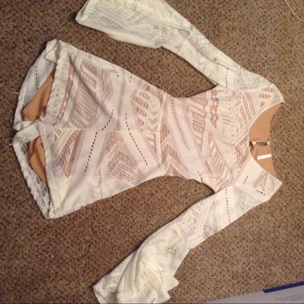 White jump suit