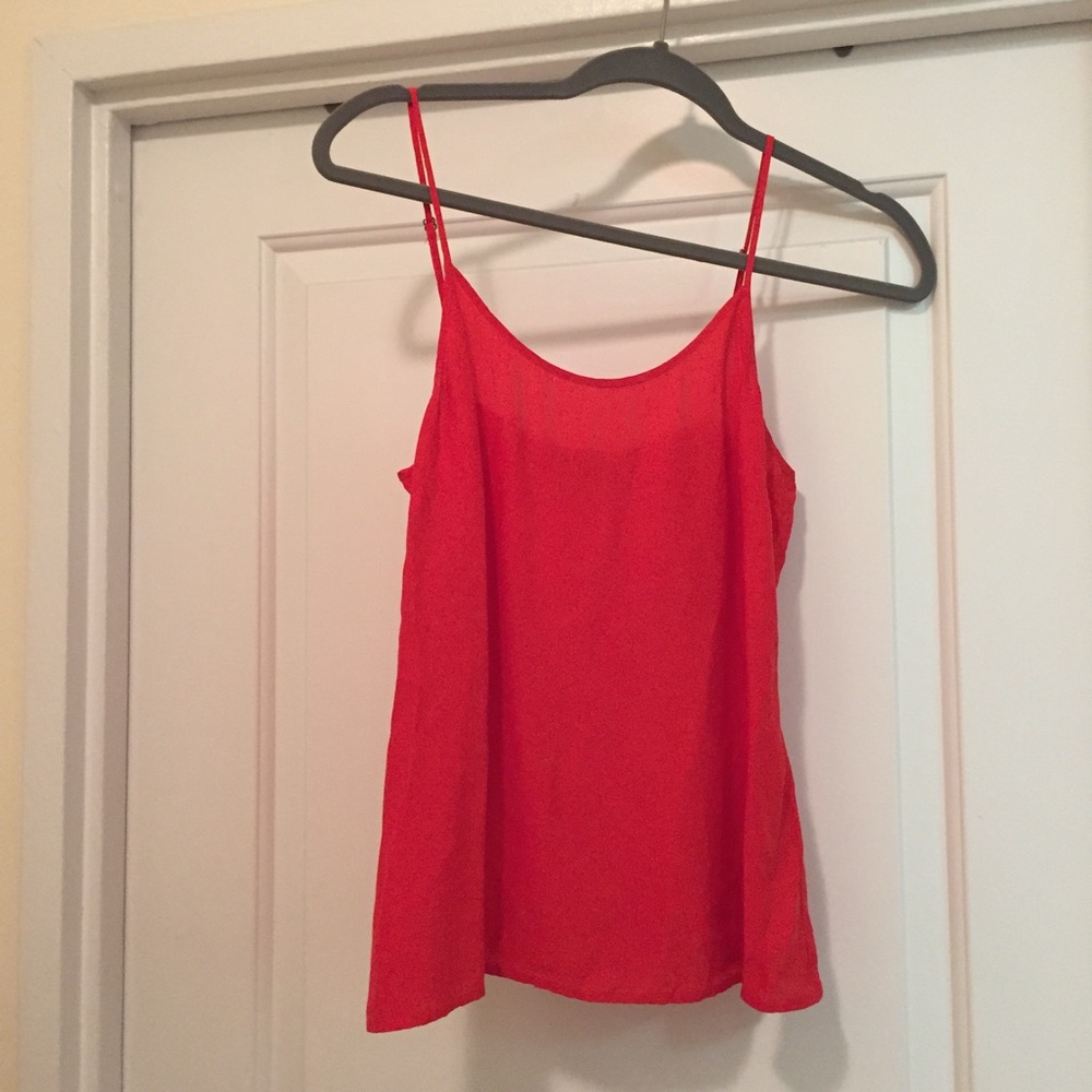 Joie red silk tank