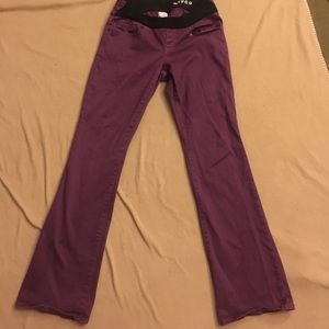 Gap Maternity Slim Boot Purple Jeans - size 6