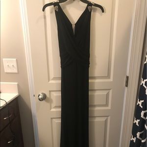 RALPH LAUREN BLACK FORMAL FLOOR LENGTH DRESS/GOWN