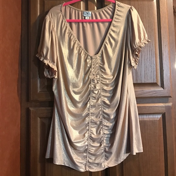 Worthington Tops - Women's Worthington Gold Shirt plus size 3x