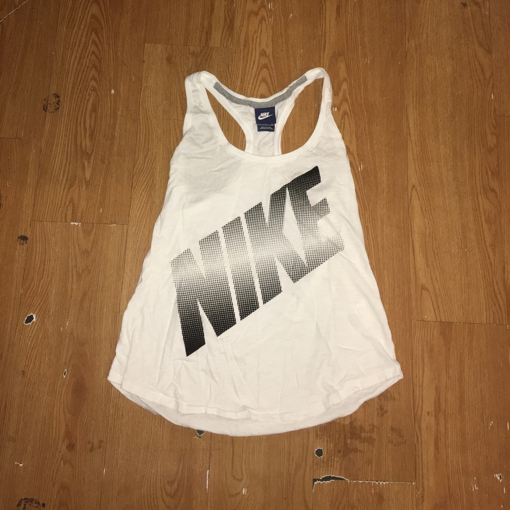White Athletic NIKE Tank Top