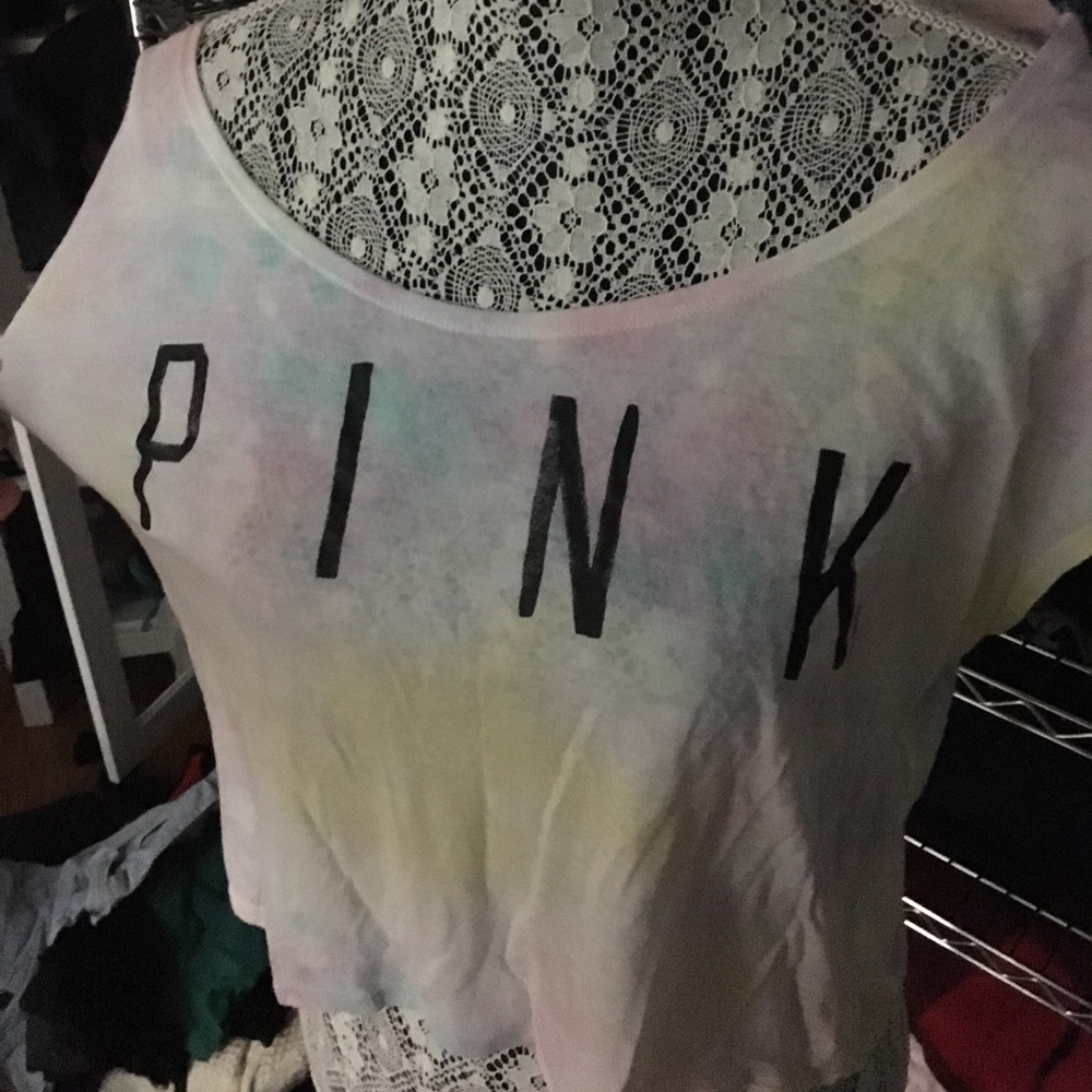 PINK tye dye t-shirt