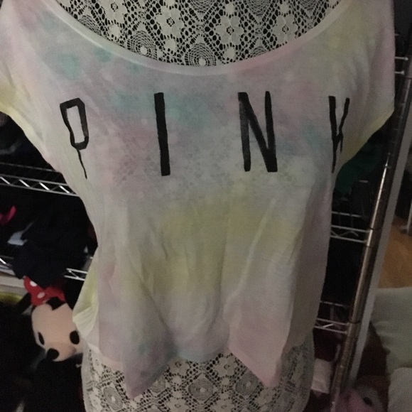 PINK tye dye t-shirt - Picture 2 of 4