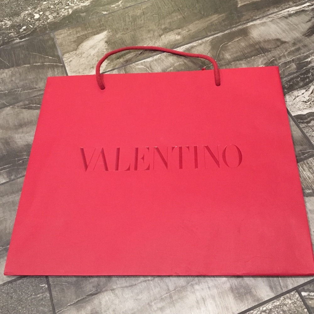 Valentino shopping gift bag 13 x 16 x 5.5