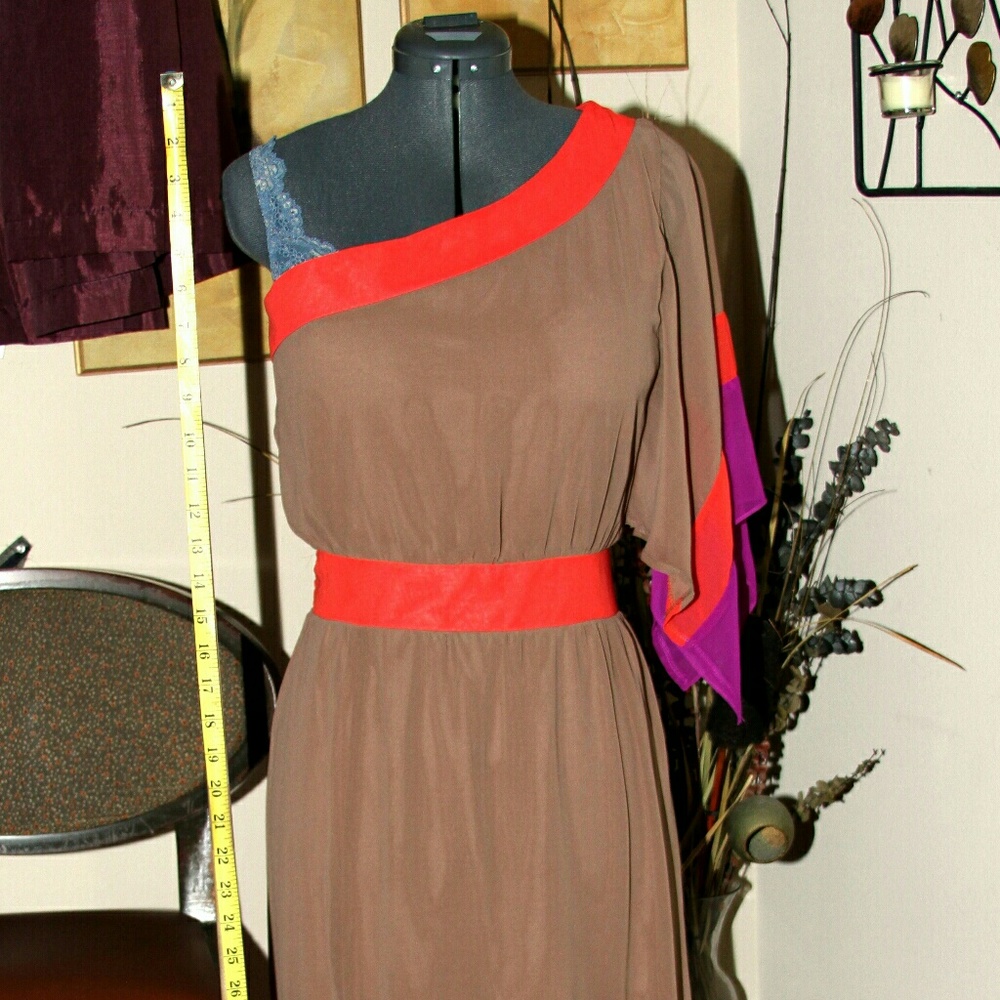 MarineBlu Sheer Layer Dress w/slits