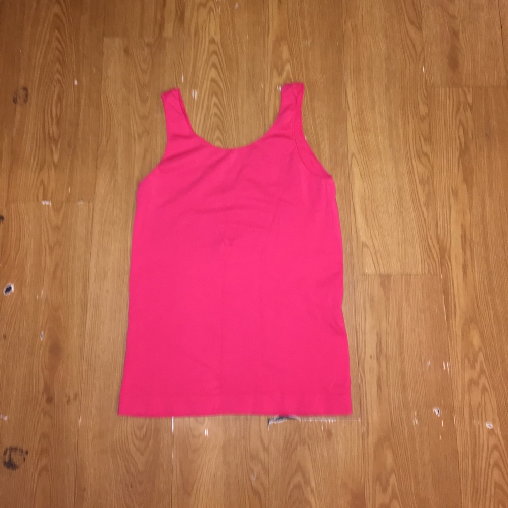 Pink Athletic Stretchy Tank Top