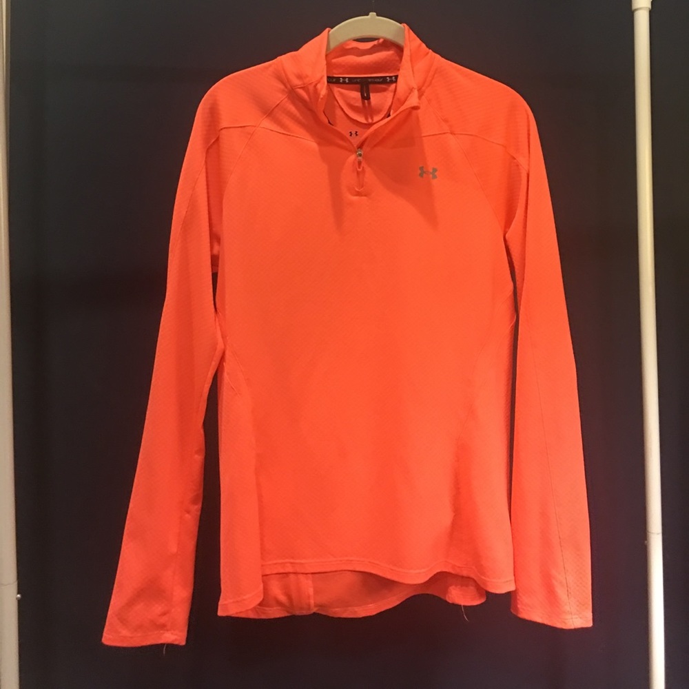 Neon Coral Under Armour 1/4 Zip