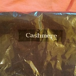 Grey cashmere shawl warp scarf