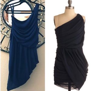 Draped Navy Dress 🌠