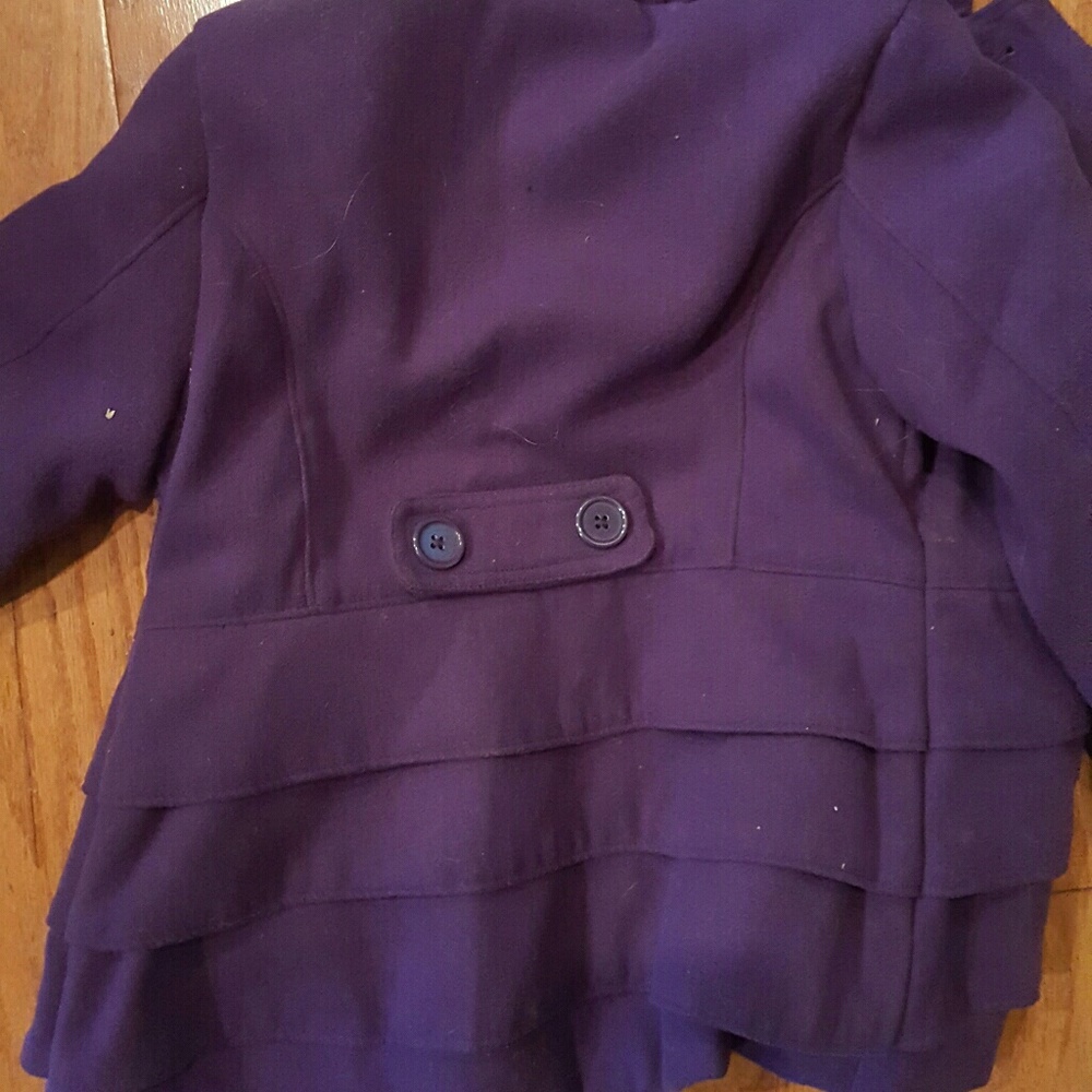Girls size Small purple pea coat.