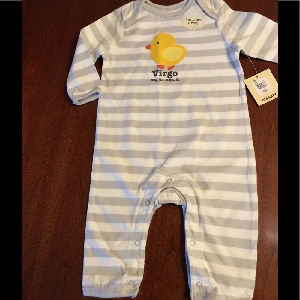 Old Navy One Piece Sleeper, Virgo with Duck 🦆