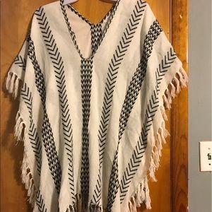 Express poncho sweater