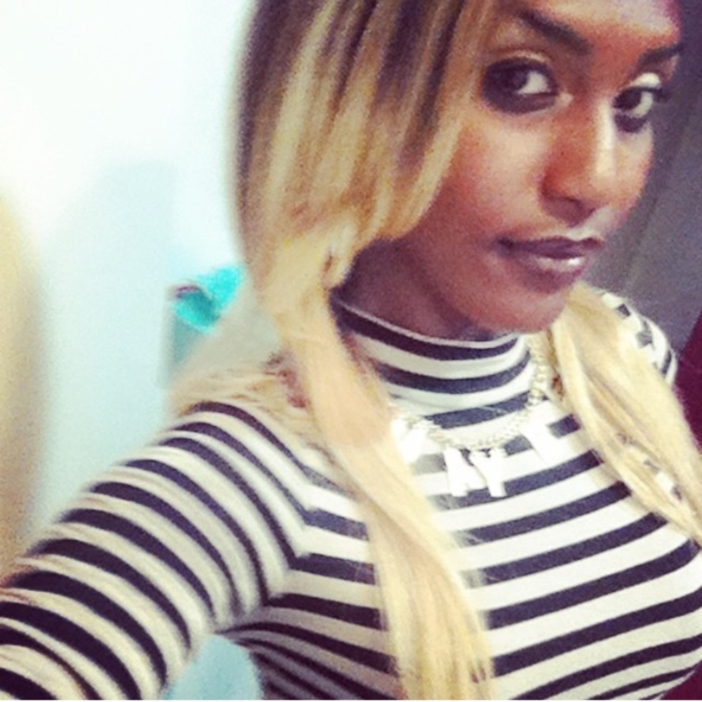 long sleeve turtle neck crop top